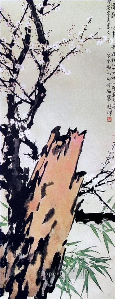 中国の伝統的な徐北紅梅の花油絵